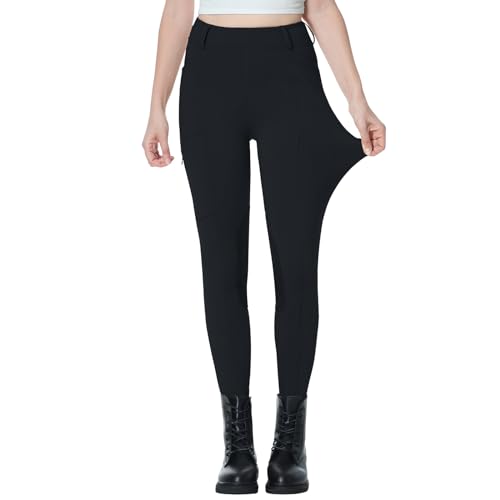 beroy Horse Riding -Pants Women Equestrian-Breeches - Ladies Training  Horseback Riding Tights Full Seat Silicone Pockets