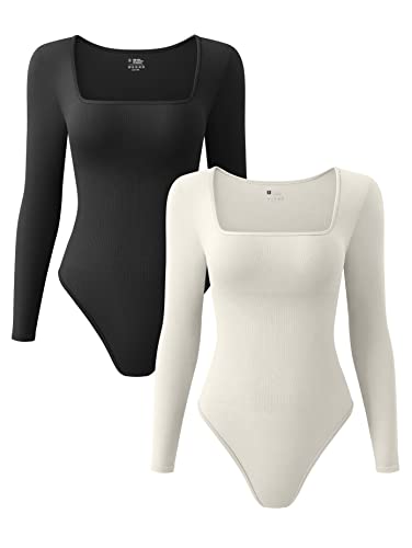 OQQ Women's 3 Piece Bodysuits Sexy Ribbed One Piece Sleeveless Halter Neck  Bodysuits, Black Grey Beige, Small : : Fashion