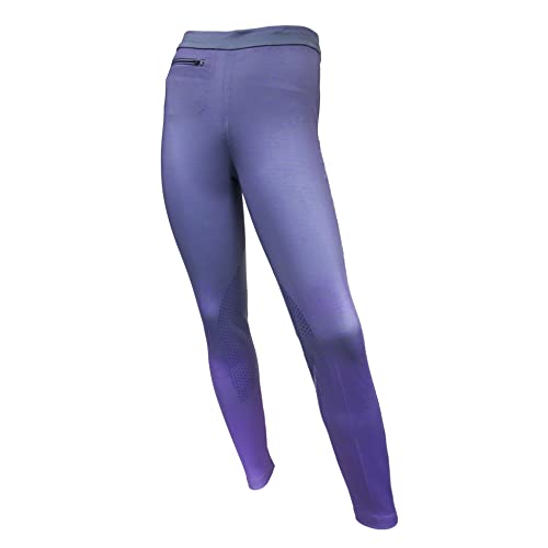 FitsT4 Sports Women's Riding Tights Knee Patch Ventilated Active Schooling  Tights