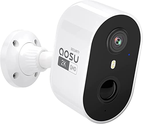 AOSU 2K Security Camera Indoor, Baby Monitor Pet Camera 360-Degree for Home  Security, Camera with 5/2.4GHz Wi-Fi, One-Touch Call, Smart Motion