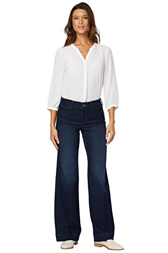 NYDJ Women's Teresa Trouser Jeans in Premium Denim, Burbank Wash, 12