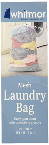 Premium Fine Mesh Laundry Bag - Sturdy White Mesh Material with