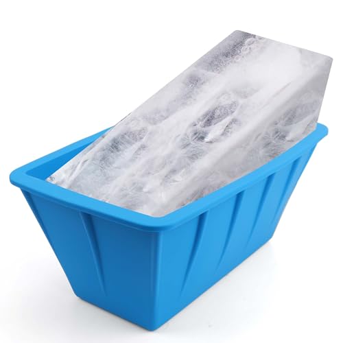 AIERSA Large Ice Block Mold for Ice Bath Tub, 2Pcs Extra Large Ice Cube  Molds for Cold Plunge Tub Chiller,Silicone Big Ice Molds for Ice Bath