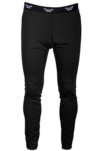 Icebreaker Merino Wool 175 Everyday Men's Cold Weather Leggings with Fly -  Thermal Underwear for Men with Contoured Slim Fit - 100% Merino Wool Base  Layer - Premium Long Johns, Medium, Black