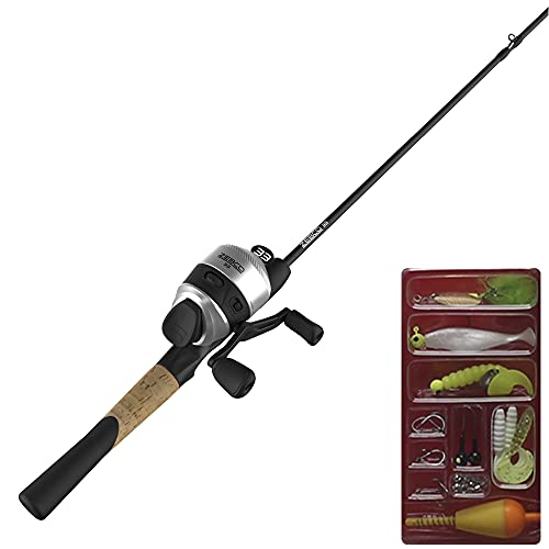 Zebco 33 Platinum Spincast Reel and Fishing Rod Combo, 5-Foot 6