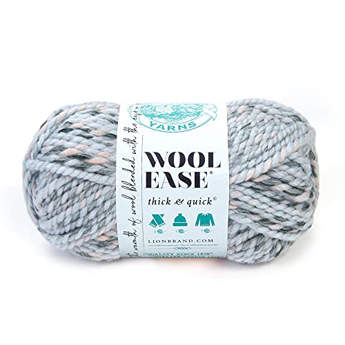 Lion Brand Yarn Wool-Ease Thick & Quick Yarn, Soft and Bulky Yarn