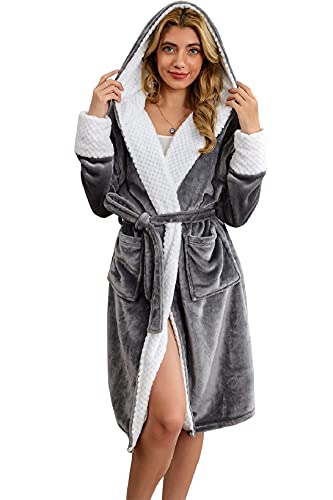 Women's Long Silk Robes Long Satin Robes Long Kimono Robes Floral Silky  Bathrobes Dressing Gown, One Size