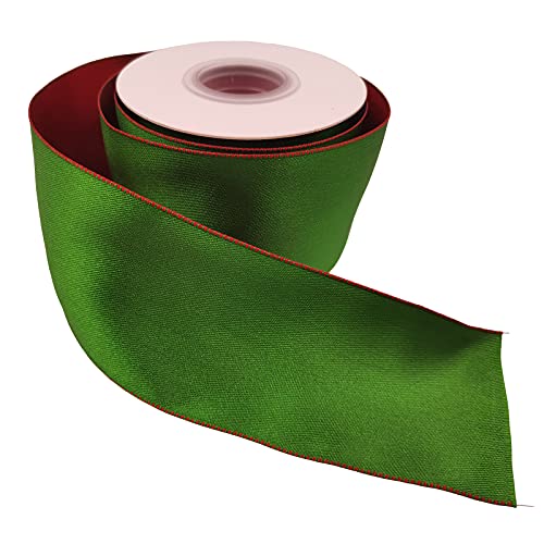  MEEDEE Dark Green Satin Ribbon 2 inch Dark Green