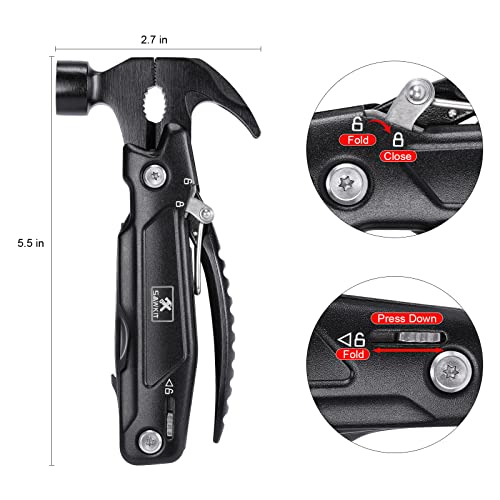 Mens Gifts Camping Accessories Multitool Camping Gear Unique Gifts for Men  Dad Husband 16 in 1 Survival Gear and Equipment Camping Gadgets Stocking