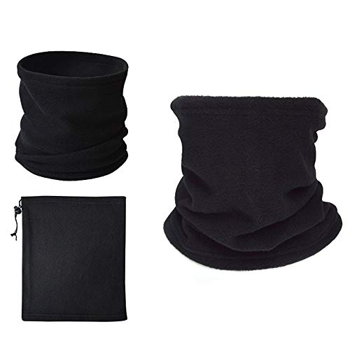 3pcs Winter Fleece Neck Warmer Gaiter Windproof Ski Face Mask Scarf For  Cold Weather