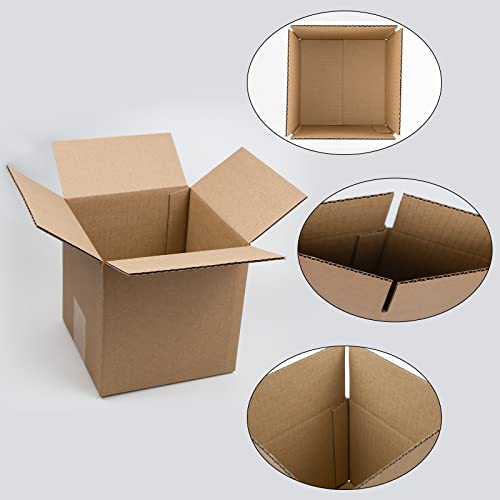 RLAVBL 6x4x3 Inches Shipping Boxes Set of 25, White Small Corrugated  Cardboard Box, Mailer Boxes for Packing Small Business