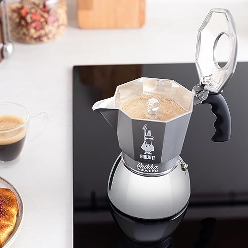 Bialetti - New Brikka, Moka Pot, the Only Stovetop Coffee Maker Capable of  Producing a Crema-Rich Espresso, 2 Cups (3.38 Oz), Aluminum and Black