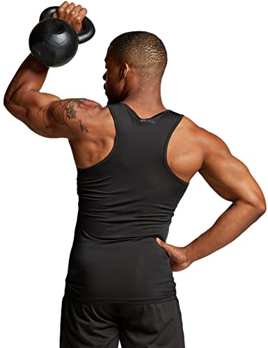 TSLA Men's Cool Dry Compression Sleeveless Tank Top, Athletic