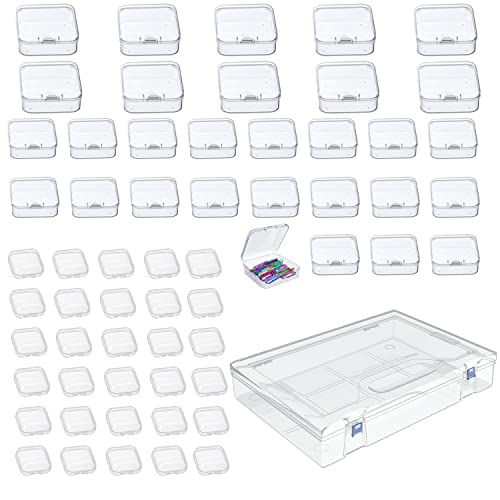  Letken 18 Pieces Small Plastic Craft 0rganizers and