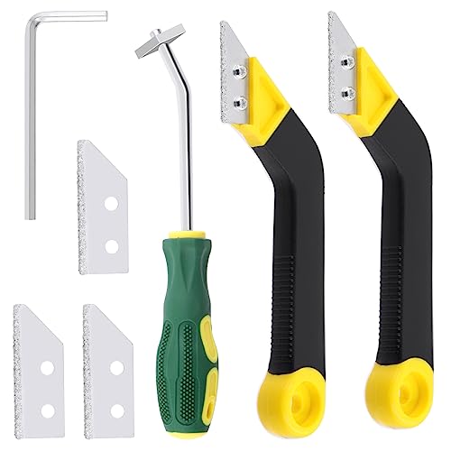 Mardatt 22 Pcs Grout Remover Tool Kit Includes Grout Saw with Knife,  Screwdriver and Ball Stylus Dotting Tools, Edges Caulking Tools, Caulking  Edge Tool, Grout Cleaner for Tile Joints Seams Corner 