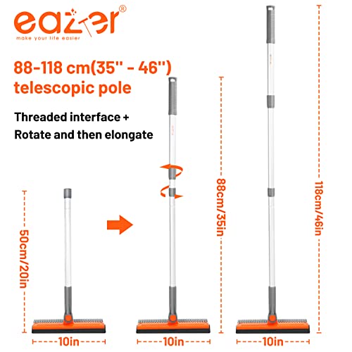 eazer Window Squeegee Cleaner - 2 in 1 Window Cleaning Tool Kit, 62inch  Extension Pole Washer Equipment for Car Indoor Outdoor Window Glass