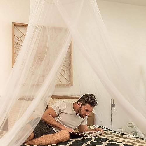 EVEN NATURALS Luxury Mosquito Net Bed Canopy (Single-King)