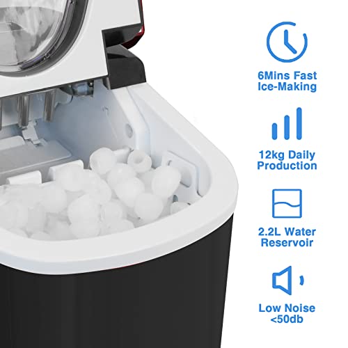 Countertop Ice Maker Machine, Portable Ice Makers Countertop, Make