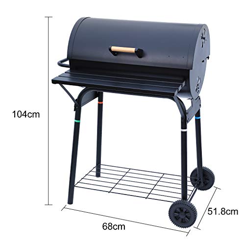 Portable Charcoal Grill, Small BBQ Smoker Grill, TableTop Barbecue Charcoal  Grill for Outdoor Camping Garden Backyard Cooking Picnic Traveling (Green)