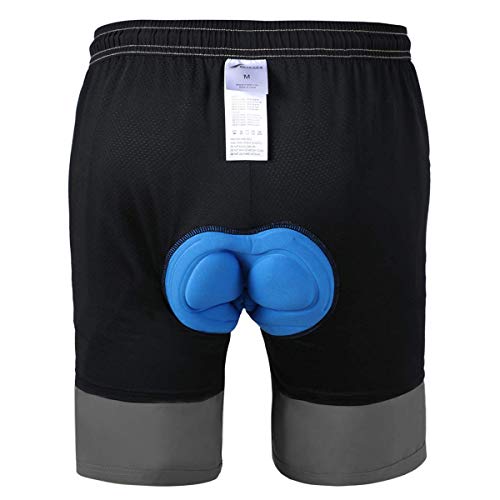 qualidyne Men's Cycling Bike Underwear Shorts 3D Padded Bicycle Undershorts  MTB Liner Biking Underpants Blue : : Clothing, Shoes & Accessories