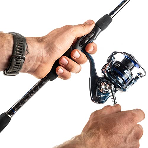 KINGS Travel Fishing Rod & Reel Combo 7'2” 4-Piece High-Performance with  Storage case