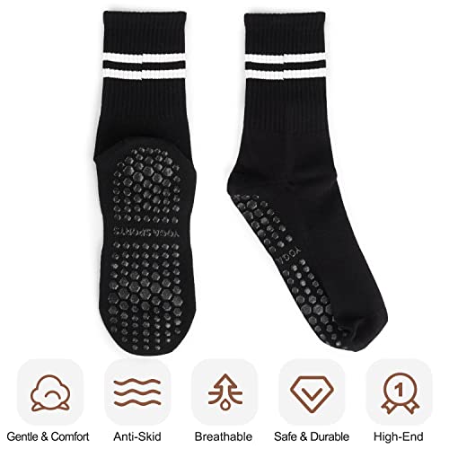 Pilates Socks Yoga Socks with Grips for Women Non-Slip Grip Socks
