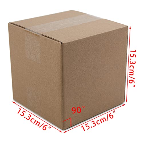 RLAVBL 6x4x3 Inches Shipping Boxes Set of 25, White Small Corrugated  Cardboard Box, Mailer Boxes for Packing Small Business