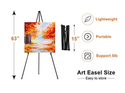 Artist Easel Stand Art Paint Easle Metal Tripod Display 15 to 63 Adjustable