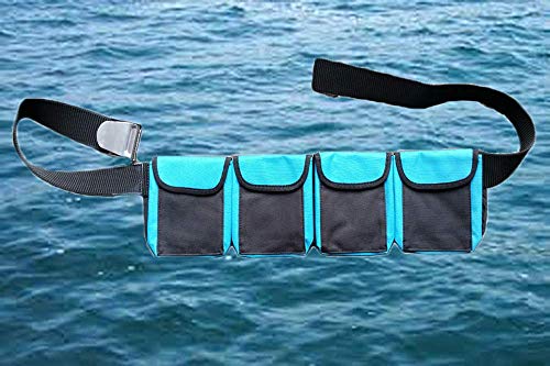 TRINKA Scuba Diving Weight Belt with 4 Pockets, Stainless Steel