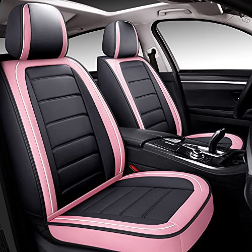  CAPITAUTO Leather Car Seat Covers, Waterproof Faux Leatherette  Cushion Cover for Cars SUV Pick-up Truck Universal Fit Set for Auto  Interior Accessories(Black Full Set) : Automotive