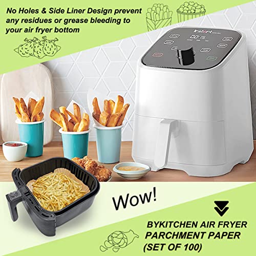 SIUDANGKA Air Fryer Liners Disposable for Ninja Air Fryer, 100 pcs  Rectangle Air Fryer Parchment Paper