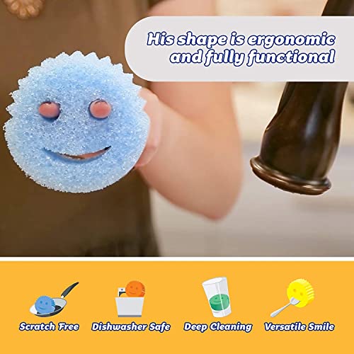  Scrub Daddy Sponge Set - Winter Shapes - Non Scratch Scrubbers  for Dishes and Home, Odor Resistant, Temperature Controlled, Soft in Warm  Water, Firm in Cold, Deep Cleaning, Dishwasher Safe, 3ct 