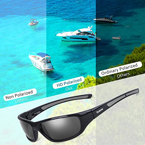 Duduma Polarized Sports Sunglasses for Men Fishing Cycling Running Golf  Driving Sun glasses Glasses Tr62 Superlight Frame