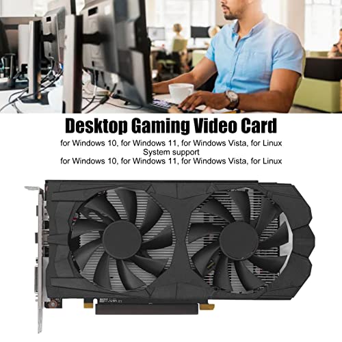 VBESTLIFE RX 580 Graphics Card, 8GB GDDR5 256Bit Gaming Graphics Card, PCI  Express 3.0x16, 3 DisplayPort HDMI DVI, Dual Air Cooling PC Video Cards, 4K