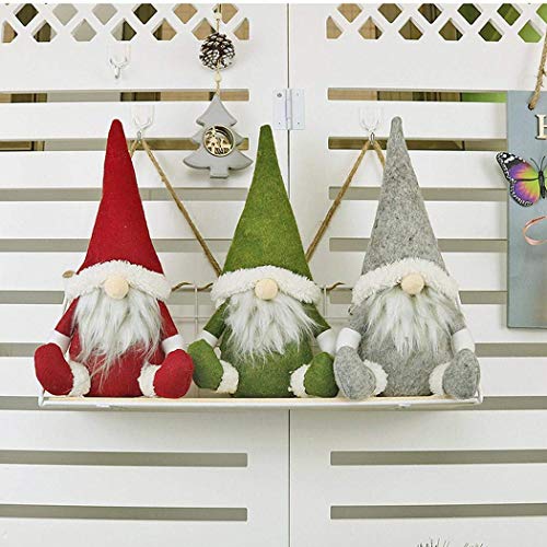 Christmas Decorations Indoor Gnomes Plush Set of 2, Rose Gold White Gnome  Christmas Ornaments Stocking Stuffers Handmade Tomte Thanksgiving Holiday