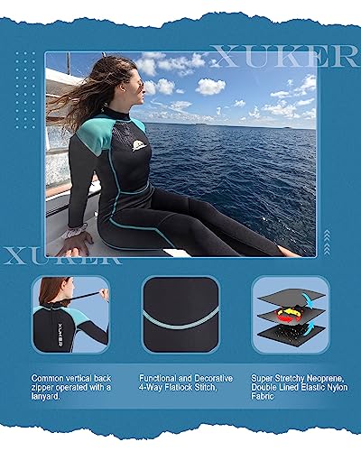 Ultra-thin MEN WetSuit Full Body suit Super stretch Diving Suit Swim Surf  Snorkeling M 