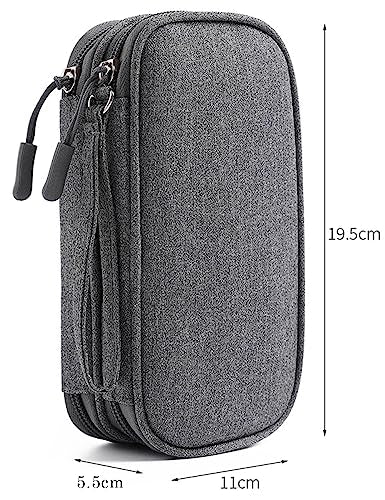 Double Layer Digital Accessory Storage Bag, Electronic Cable