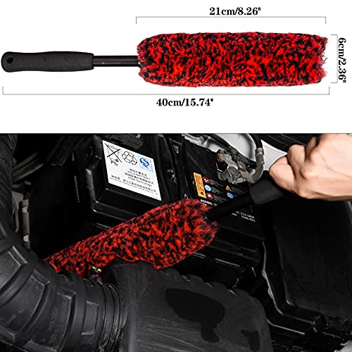 Jaronx 20Pcs Car Wheel Tire Cleaning Brush Set, Car Detailing Kit, Car  Detailing Brush Set (Wheels Brush, Rim Brush, Detailing Brushes