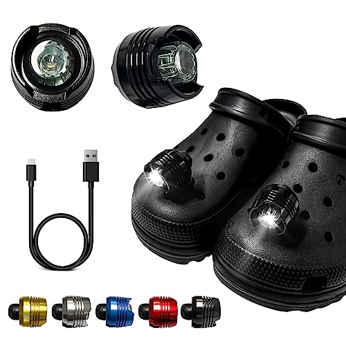 2pcs Crocs Head Lights For Camping, Wakling, Hiking And Fishing, Clogs  Accessories For Kids And Adults