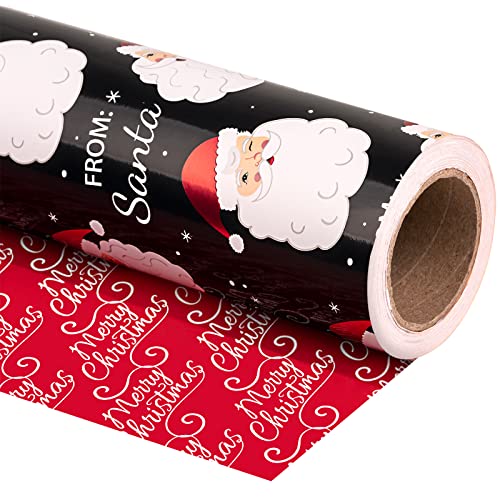 WRAPAHOLIC Christmas Wrapping Paper Roll - Mini Roll - 3 Rolls - 17 Inch X  120 Inch Per Roll - Green Christmas Tree, Snowflake Holiday Collection with