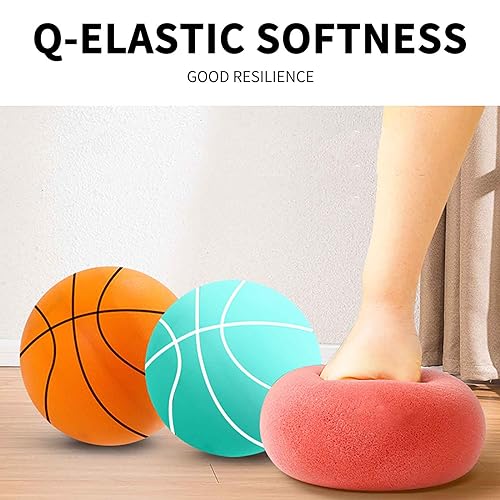 Kids Indoor Silent Basketball High-Resilience Training Foam Ball