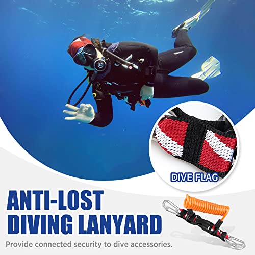 Scuba Diving Dive Black Lanyard Clip w/ Webbing Strap Quick Release Buckle  - scubachoice