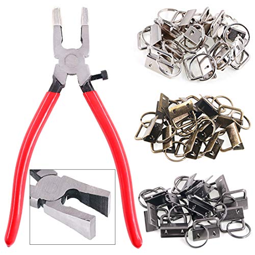 Heavy Duty Key Fob Pliers Tool, Metal Glass Running Pliers With