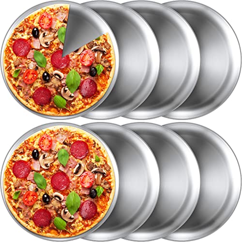 mobzio Baking Steel Pizza Pan with Holes, Round Pizza Pan for Oven