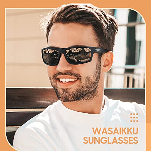 WASAIKKU Polarized Sports Sunglasses for Men Women Baseball