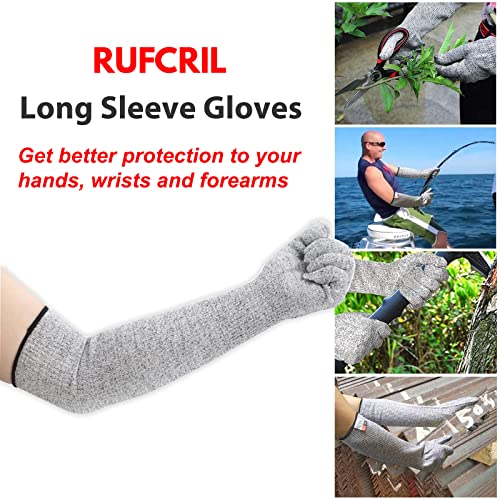 RUFCRIL Cut Resistant Gloves Food Grade, LEVEL 5 Protection Safety Kitchen  Cuts
