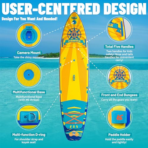 Itaostar Inflatable Stand up Paddle Board, Paddleboard Accessories