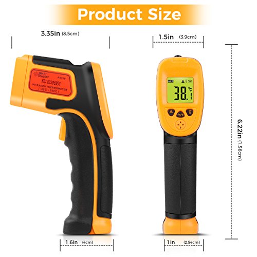 SOVARCATE Infrared Thermometer Digital IR Laser Thermometer