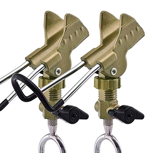 GOLDEAL Rod Holders for Bank Fishing,Bank Fishing Rod Rack Stand,Fish Pole  Holder for Beach,360 Degree Adjustable.(2 Pack)