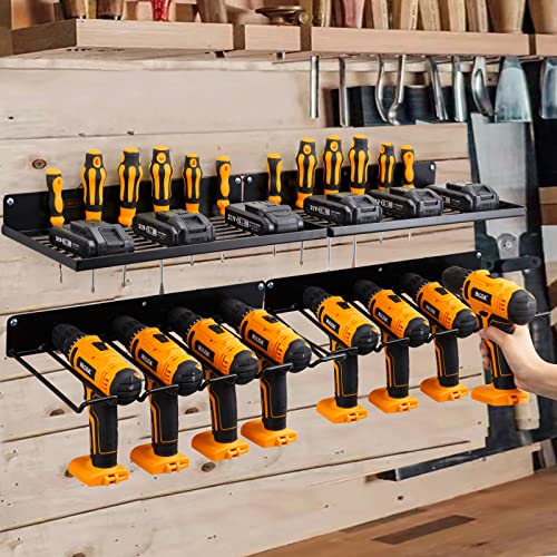 Amoowis Power Tool Organizer, Garage Organization with 7 Drill